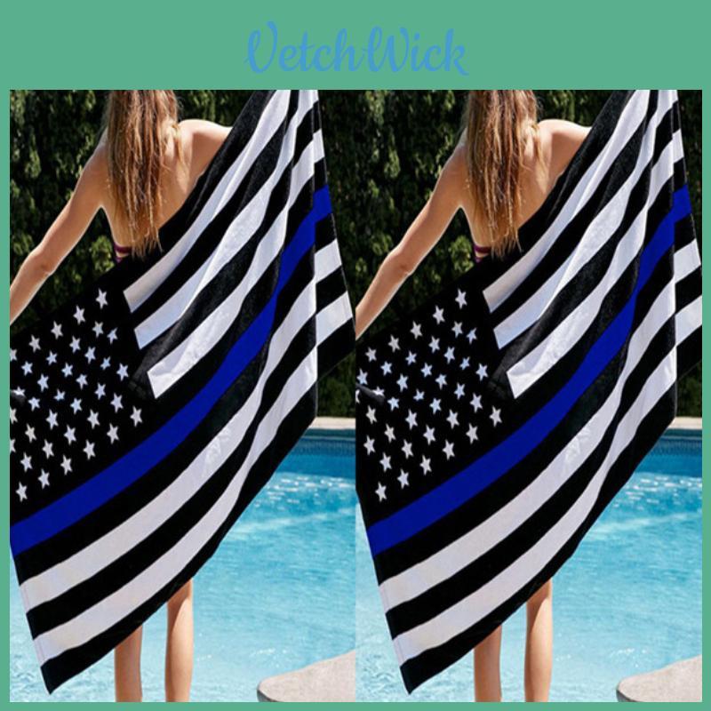 Square Beach Towel Microfiber Material Bath Towel With 3d Print For Summer Vacation Use