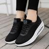 Air-cushion Women's Modern Dancing Shoes Breathable Knitted Casual Platform Shoes Jazz Rocker Shoes