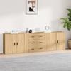 VidaXL Buffets 3 Pcs Sonoma Oak Engineered Wood 3185402