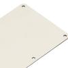 2Pcs Electric Guitar Back Cover Plate 6 Holes Robust Exquisite Looking Guitar Pickguard Backplate