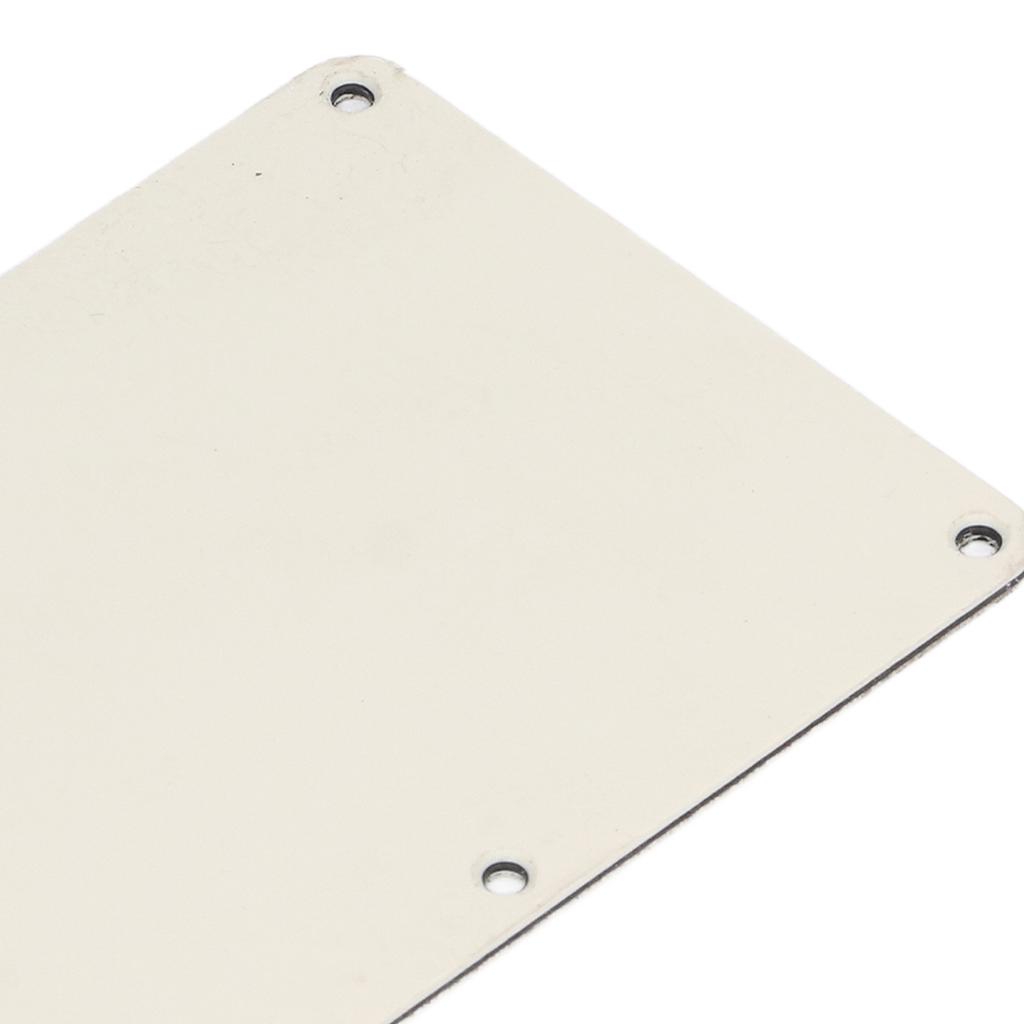 2Pcs Electric Guitar Back Cover Plate 6 Holes Robust Exquisite Looking Guitar Pickguard Backplate