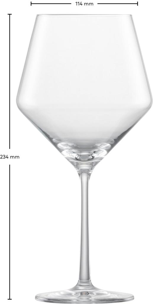 Zwiesel Wine Glasses, Pure, for Red Wine (Burgundy), Pair of 2, Machine-Made, M122322