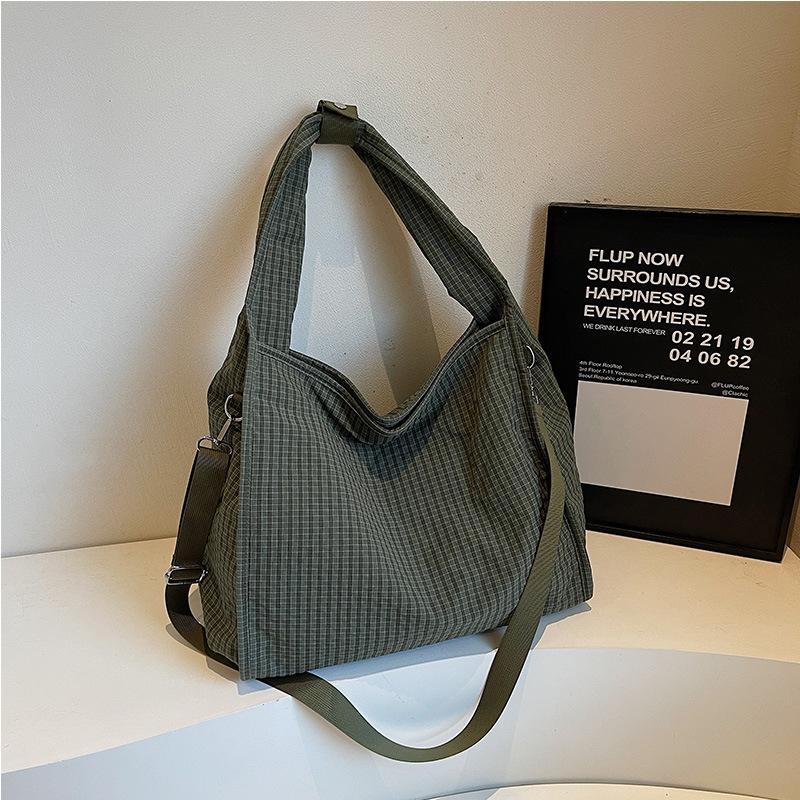 

Сумки из ткани Niche, большая вместимость, модная повседневная и ленивая сумка-тоут на одно плечо