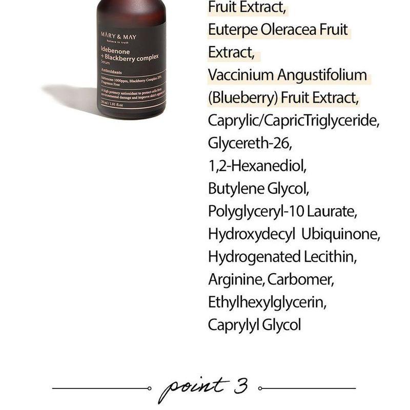 Mary&May - Idebenone + Blackberry Complex Serum
