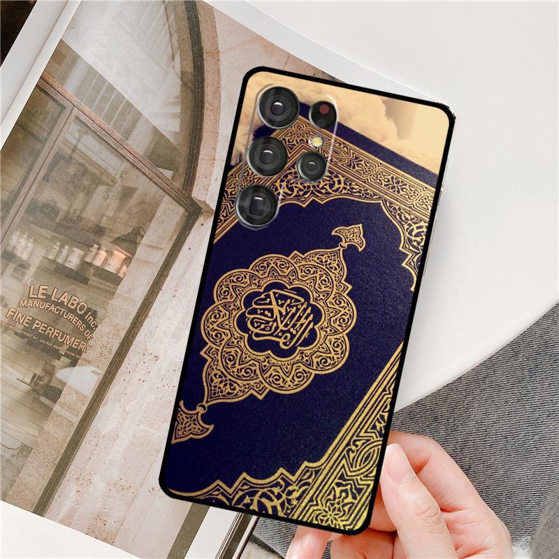 Islamisches Buch Arabischer Koran Muslimische Handyhülle Für Samsung Galaxy S25 Ultra S9 S10 S20 FE S21 S22 S23 Plus S24 Ultra Vollabdeckung