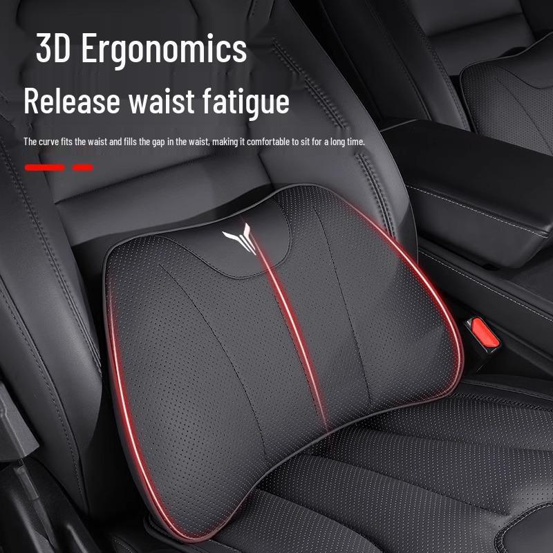 Lantu Car Seat Cushion, Headrest & Neck Support Pillow for All Seasons