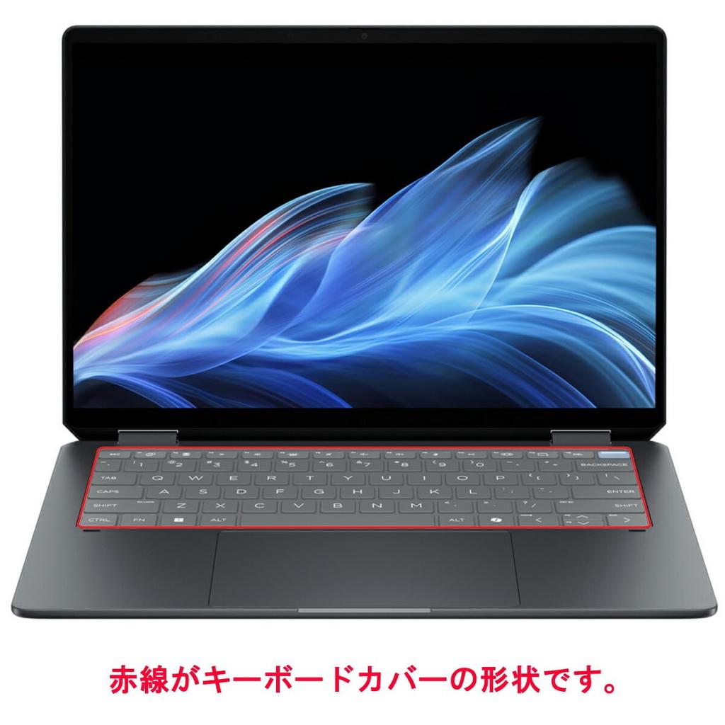 ClearView Keyboard Cover for HP OmniBook Ultra Flip 14 (14-fh) (2024 Model) - Protective Film, Made in Japan [Quiet]