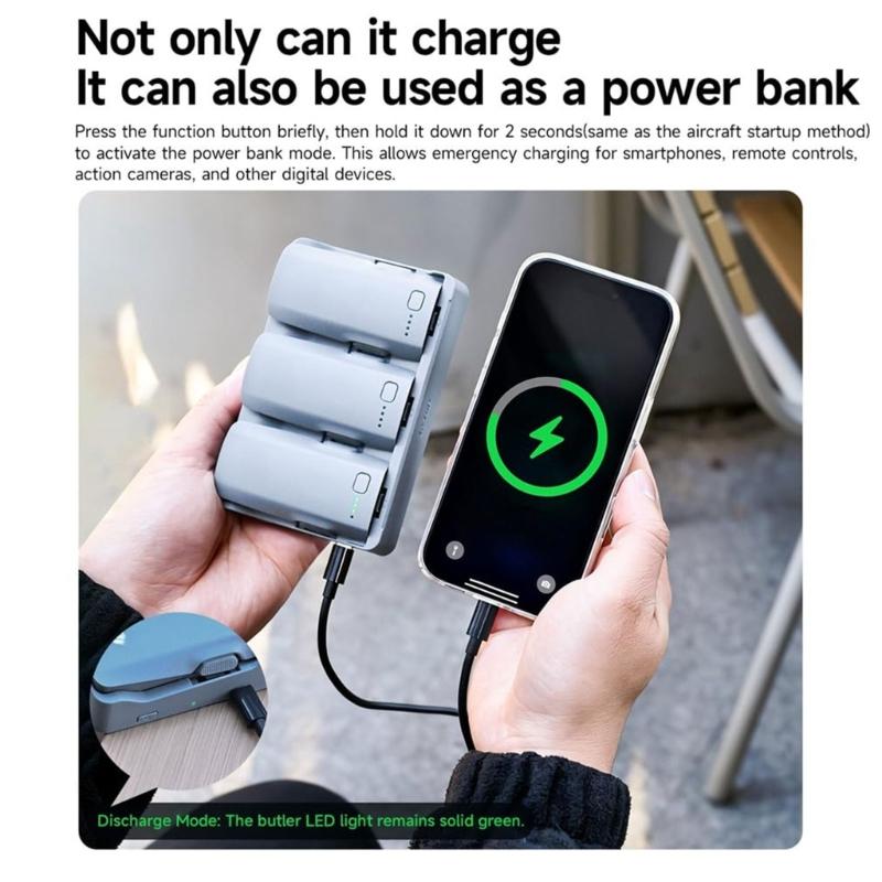 Efficient Charging Station For Camera Batteries Featuring 65W Rapid Power Delivery And Backup Energy Function