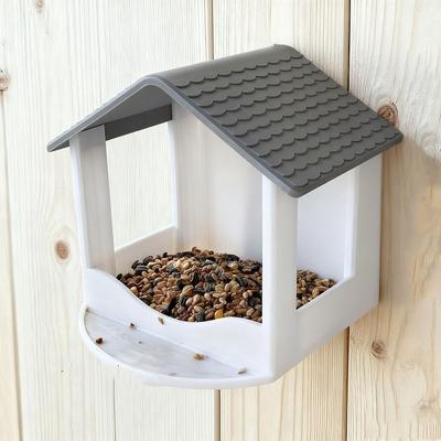 Regensicheres Wandhängendes Vogelhaus Futterhaus Form Vogel Futterstation Wildvogel Futterer Hinterhof