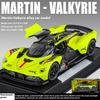 1/32 Scale Aston Martin Valkyrie AMR 001 Super Sports Car Alloy Diecast Metal Model Car Outdoor Collectibles Decoration Hobby Gift Boy
