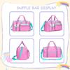 Kinder Reisetasche Mädchen Damen Reisetasche Geschenke Übernachtungstasche für Mädchen Damen Tragetasche Übernachtungstaschen für Mädchen Fitnessstudio Tanztaschen mit Schuh
