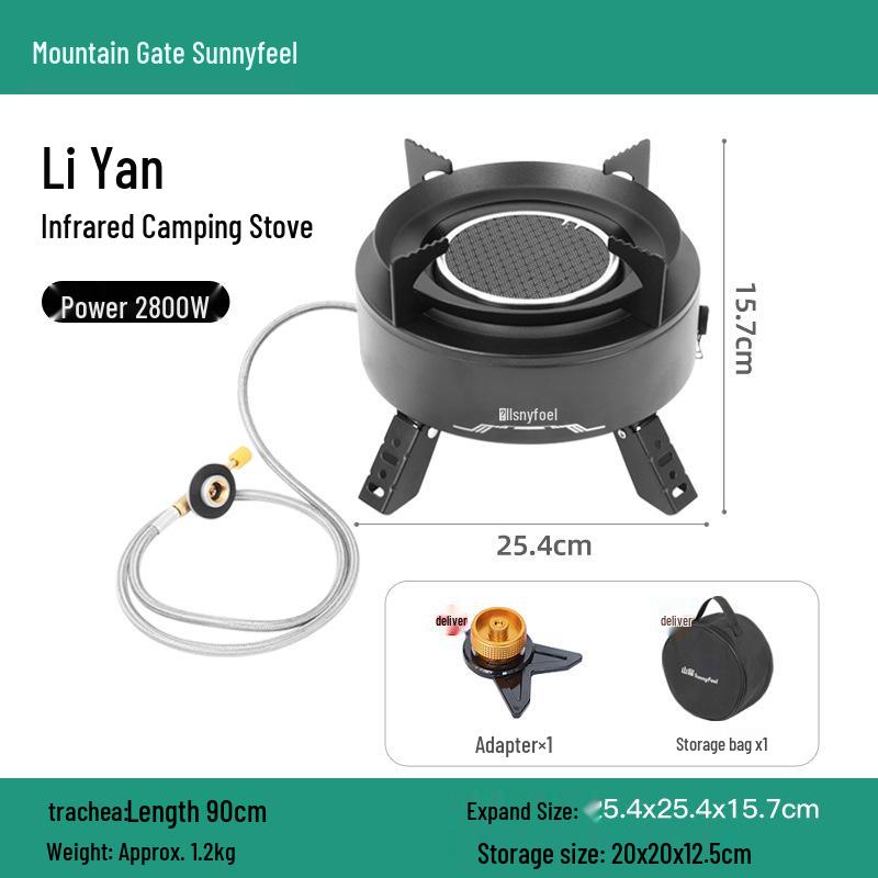 SunnyFeel Outdoor Infrared Gas Stove - Portable Camping Hot Pot Stove