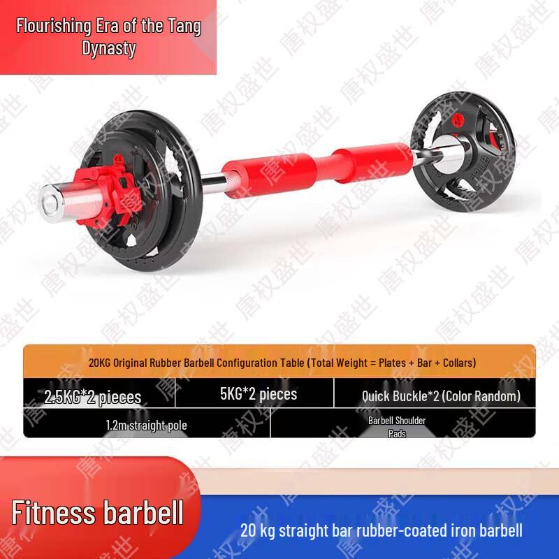 Rubber Coated Weight Plates & Barbell Sets