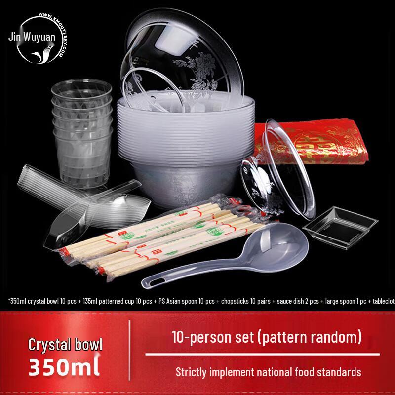 Jinyuan Disposable Plastic Tableware Set