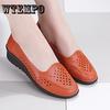 Handmade Leather Soft Shoes Female Flats Lady Round Toe Shoes Loafers Casual Shoes Women