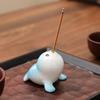 Cute Ceramic Cartoon Animal Incense Holders: Frog, Dolphin, Walrus, Gourd – Fun Desktop Decor