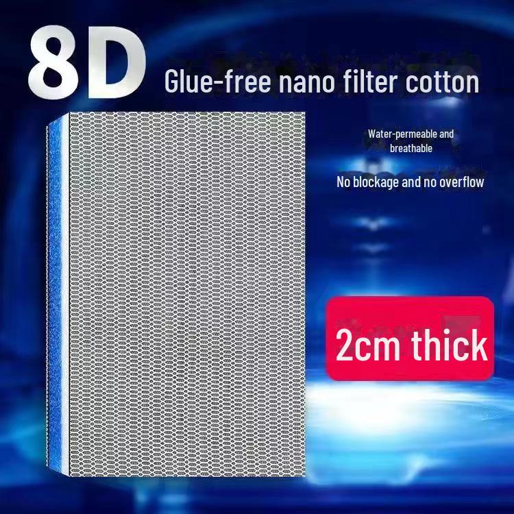 8D Aquarium Filter Sponge - Biochemical Cotton Water Purification Pad