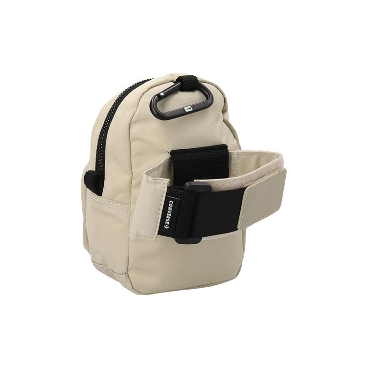 New Rick Owens DRKSHDW × Converse Converse Collaboration Technical Fabric Shoulder Bag Crossbody Bag Mini Unisex Ecru DC01BX8A2100R088