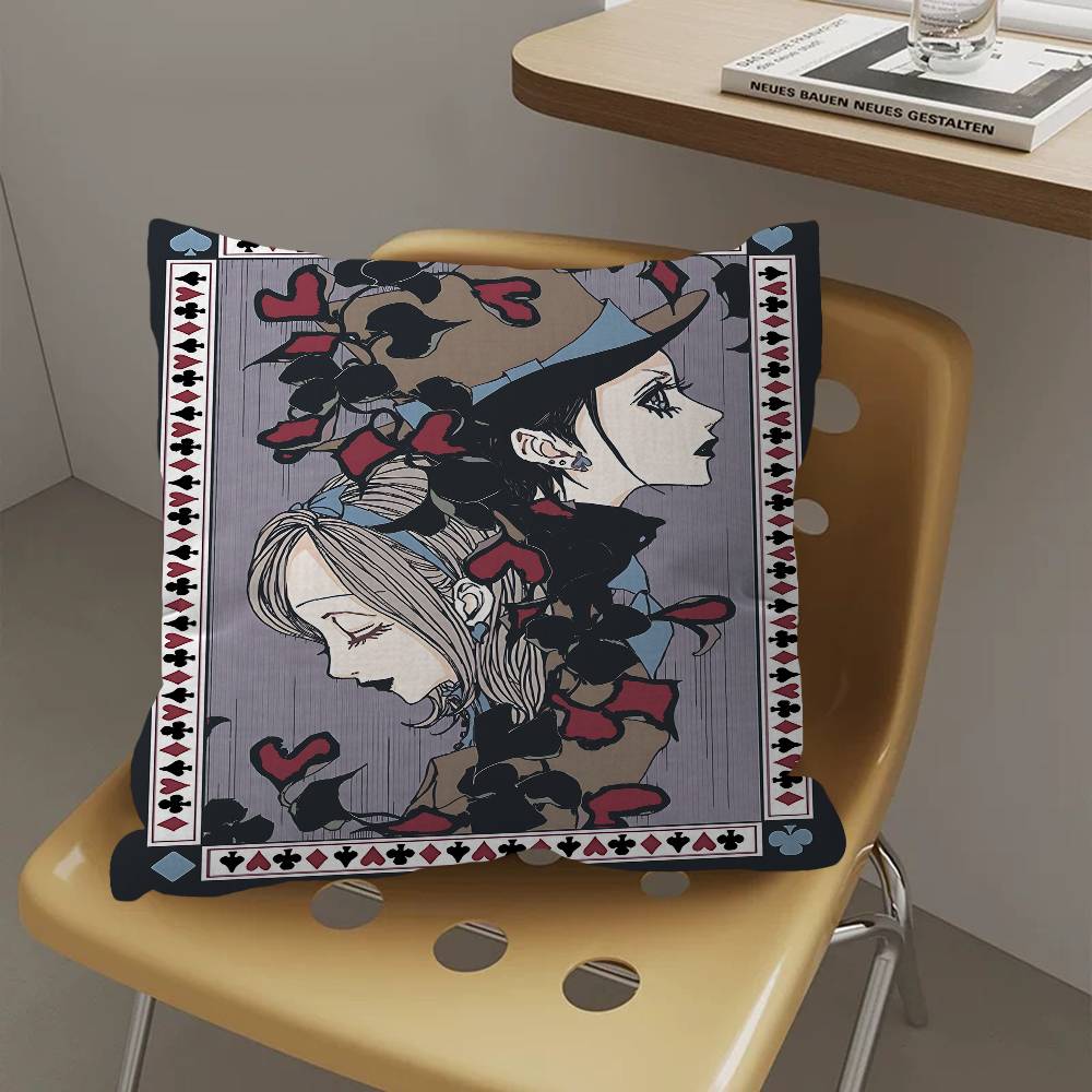 Anime P-Paradise kiss Cushion Cover Inches Farmhouse Decor Home Throw Pillow Covers for Couch Decorations