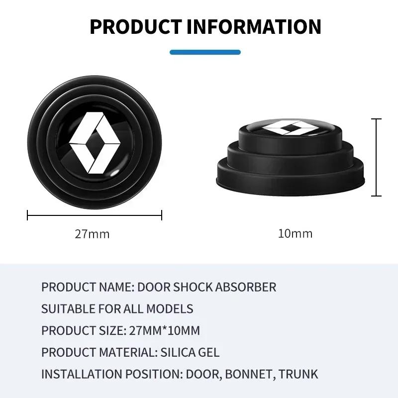 1/2/4pcs Car Door Anti-Collision Silicone Pads For Renault DACIA Scenic Loguna Twingo Symbol Fluence Espace Clio Accessories PP35