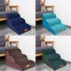 Dog Ramps 3 Steps Dog Stairs For Sofa Couch Bed High Density Sponge Ramps For Small Dogs And Cats Non-Slip Washable Stair Ladder