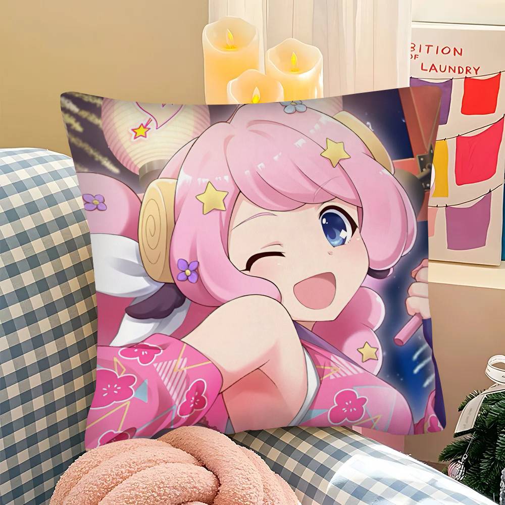SHOW BY ROCK Anime Kissenbezug Modischer Quadratischer Kissenbezug Schlafzimmer Sofa Raum Ins Dekoration Freizeit Kissenbezug