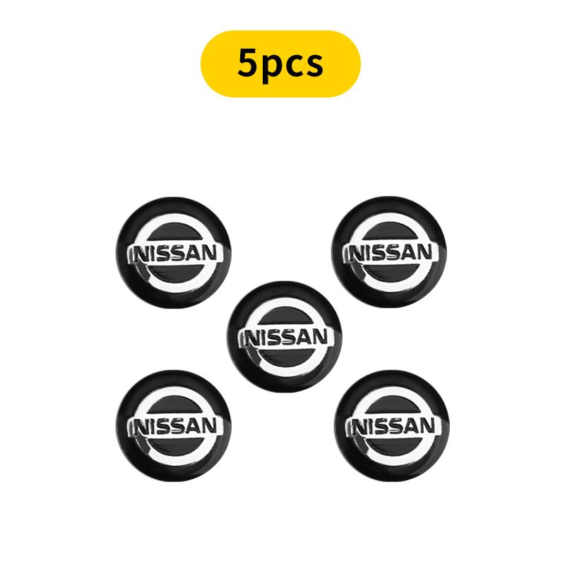 Car Remote Key Fob Emblem Badge Radio Button Sticker For Nissan Qashqai X J10 J11 Trail Tiida Teana Skyline Juke X-trail Almera