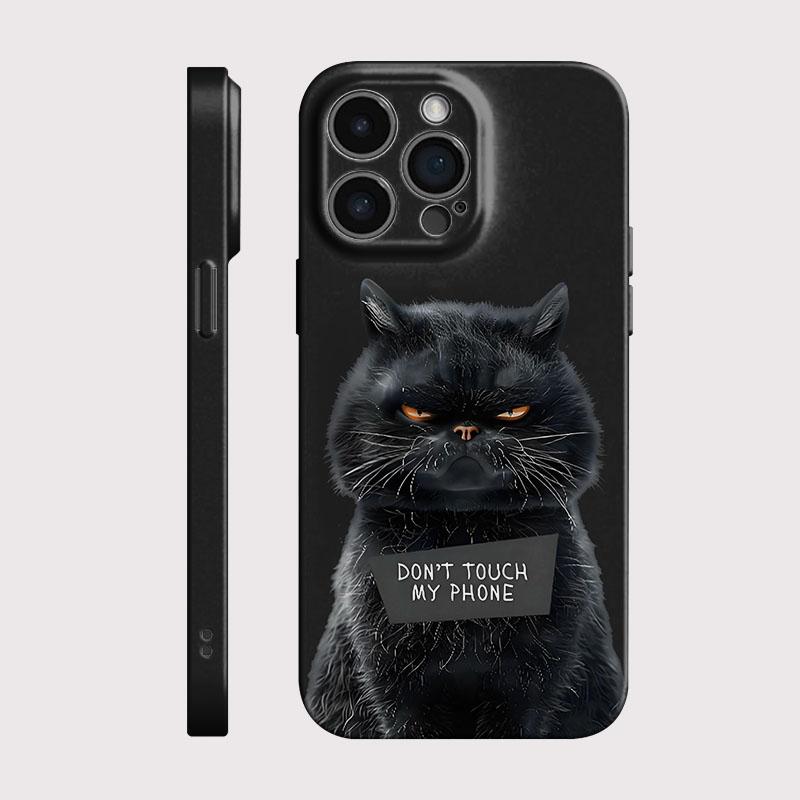 Cool Black Cat Phone Case for vivo Y400 Y04 Y29 Y39 Y03 Y19 Y36 Y100 Y75 Y77 Y02 Y17S Y20 X90 X80 V60 V50 V40 V27 Pro Lite 4G 5G
