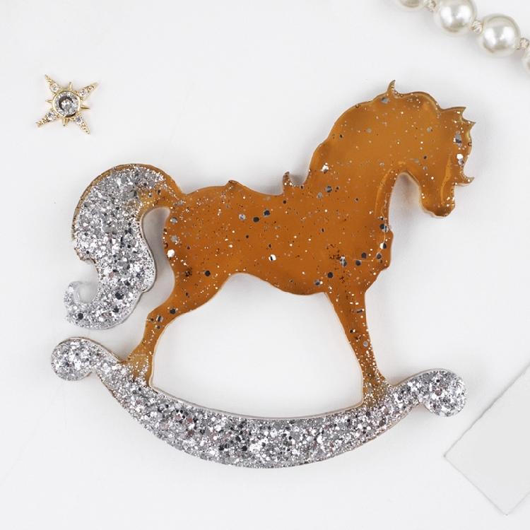 Perfect Silicone Jewelry Mold for Resin Crafting Swan Pegasus Horse Carriage Designs Holiday Ornaments and Easy Use