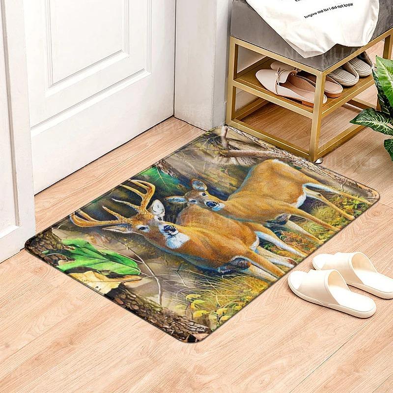 House Entrance Carpet Home Natural Animal Styles Doormat Room Rug Bath Mat Foot Mat Bathroom Non-slip Kitchen Mat Home Decor