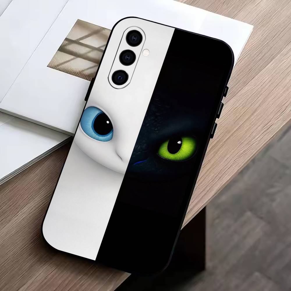 

H-Hiccup and Toothless Phone Case For Samsung Galaxy A73,A72,A71,A70,A53,A52,A51,Soft Silicone Black Cover Samsung a12