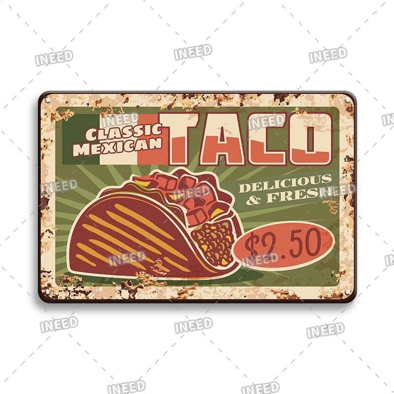 Burger Sign Best in Town 100% Beef BBQ Vintage Decor Hotdogs Kitchen Decorations Wall Plaque Retro Decor Vintage Food Sign