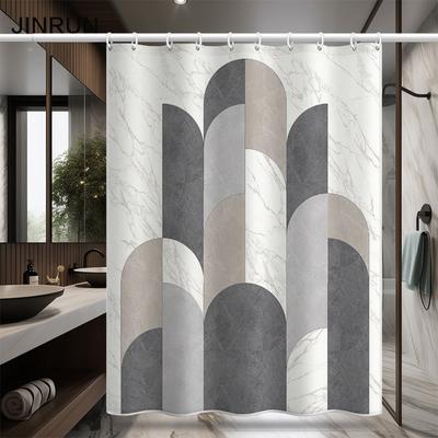 Badezimmer verdickter wasserdichter Vorhang, schimmelfester Duschvorhang, Duschtrennwand-Vorhang, Duschvorhang, Badezimmer-Vorhang, kostenlose Perforation