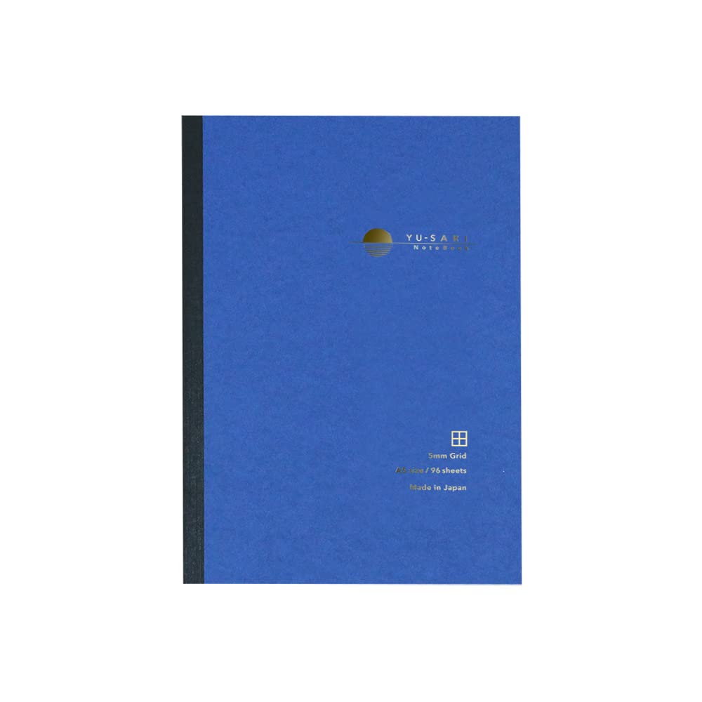 Nakabayashi Yusari [YU-SARI] Füllfederhalter Notizbuch A5/kariert 5mm liniert NYN-A501-SB Blau
