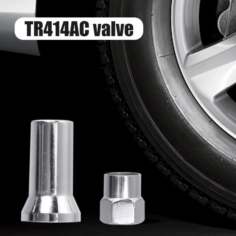 20/10pcs Set TR414AC Valve Cap Car Truck Wheel Tire Valve Stem Hex Cover Set with Sleeve Covers Valve Caps Auto Tire Accessories
