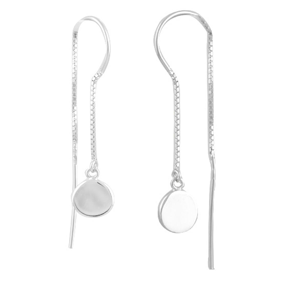 

Срібні сережки без каміння (1584033)