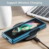 MATEPROX Compatible with Samsung Galaxy Z Fold 3 Case, Slim Thin Lightweight Protective Phone Case with Non-Slip Leather Back Cover with
