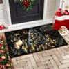 1Pcs Anti Fatigue Kitchen Rugs Merry Christmas Tree Waterproof Non-Slip Thick Cushioned Kitchen Mat Heavy Duty Comfort Standing Mat for Kitchen
