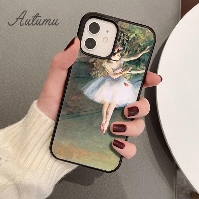 Edgar Degas Ballerinas Ballett Handyhülle für iPhone 11 12 13 14 Pro Max mini XR XS SE 2020 7 8 Plus Samsung S21 S22 Cover Shell