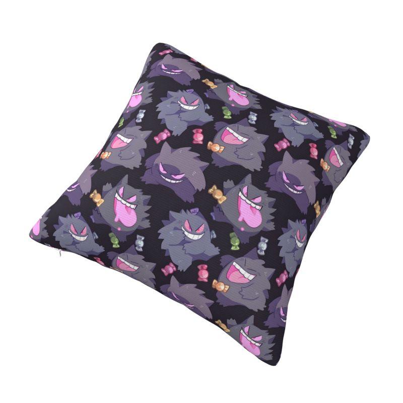 Custom Monster Ghost Gengar Luxury Throw Pillow Covers Anime Cartoon Cushions Cover for Sofa
