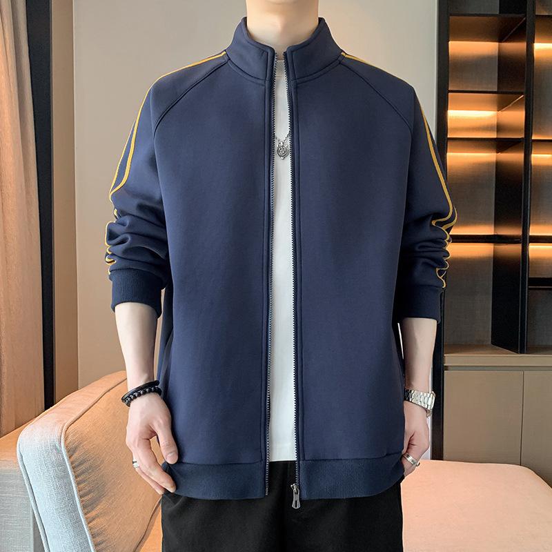 

Мужская повседневная универсальная куртка Новая куртка Весенне-осенняя куртка Мужская повседневная спортивная трендовая модная универсальная M темно-синий