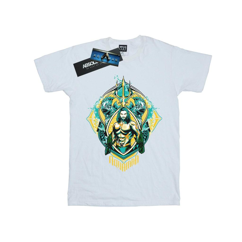DC Comics Mens Aquaman The Trench Crest T-Shirt