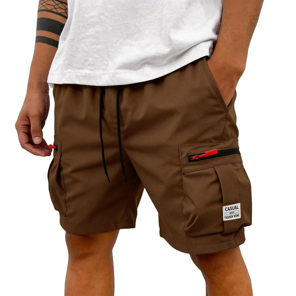 Men's Cargo Shorts Men's Short Trousers Summer Cargo Trousers With Zip And Buttons Multiple Pockets Work Trousers Men's Sports Shorts