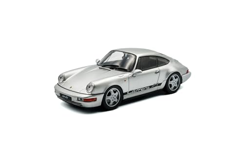 Solido Porsche 1/43 Scale Diecast Model 911 (964) Carrera RS 1994 (Silver) S4312904 [Parallel Import]