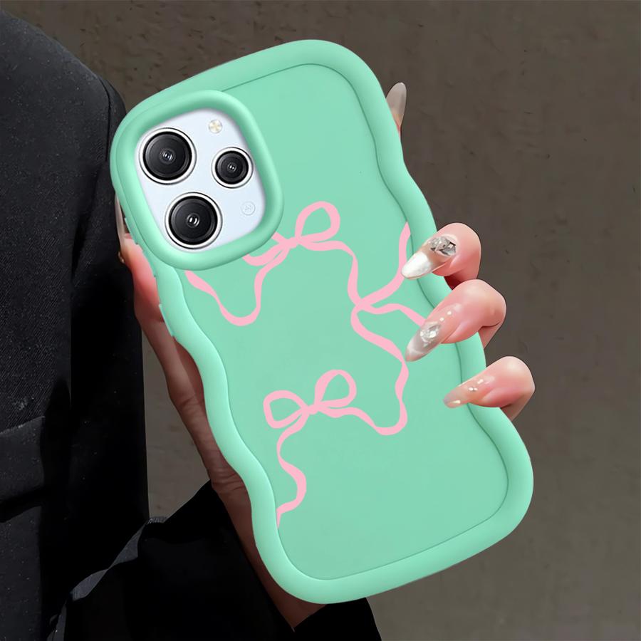 Rosa Schleife Mode Hülle für Xiaomi Redmi 12C A1+ A2 Plus 14C 9T 10C 10A A3 A5 13C 9C Weiche Handyhülle