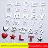 Autocollants Métalliques Personnalisés Lettres & Chiffres pour Voiture - Badges Créatifs pour Queue & Cœurs