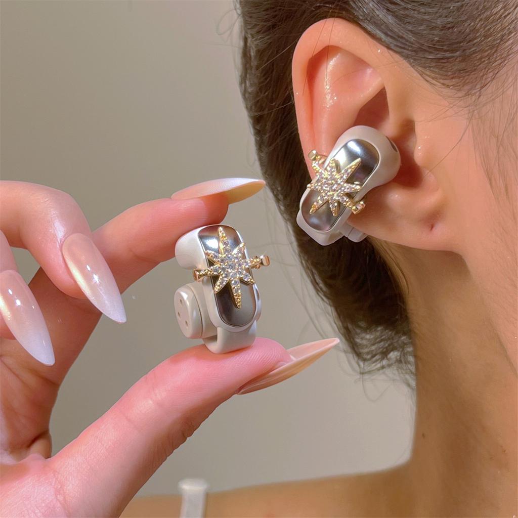 Unique Star Shape Earphone Cuff Not Piercing Earphone Clip Simple Earphone Jewelry Suitable for Various Occasion