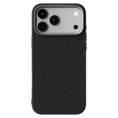 ABEEL For iPhone 17 Pro Max Case Compatible with MagSafe Carbon Fiber Texture TPU PC PU Phone Back Cover