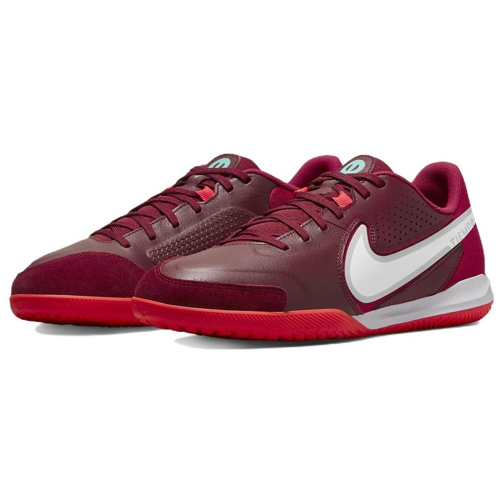 Nike Tiempo Legend 9 Academy IC Indoor Soccer Shoes Unisex Soccer Shoes Black Red DA1190-616