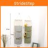 Elegant Space-saving Hanging Storage Bag With Durable Cotton Linen And 3 Pockets For Sundries